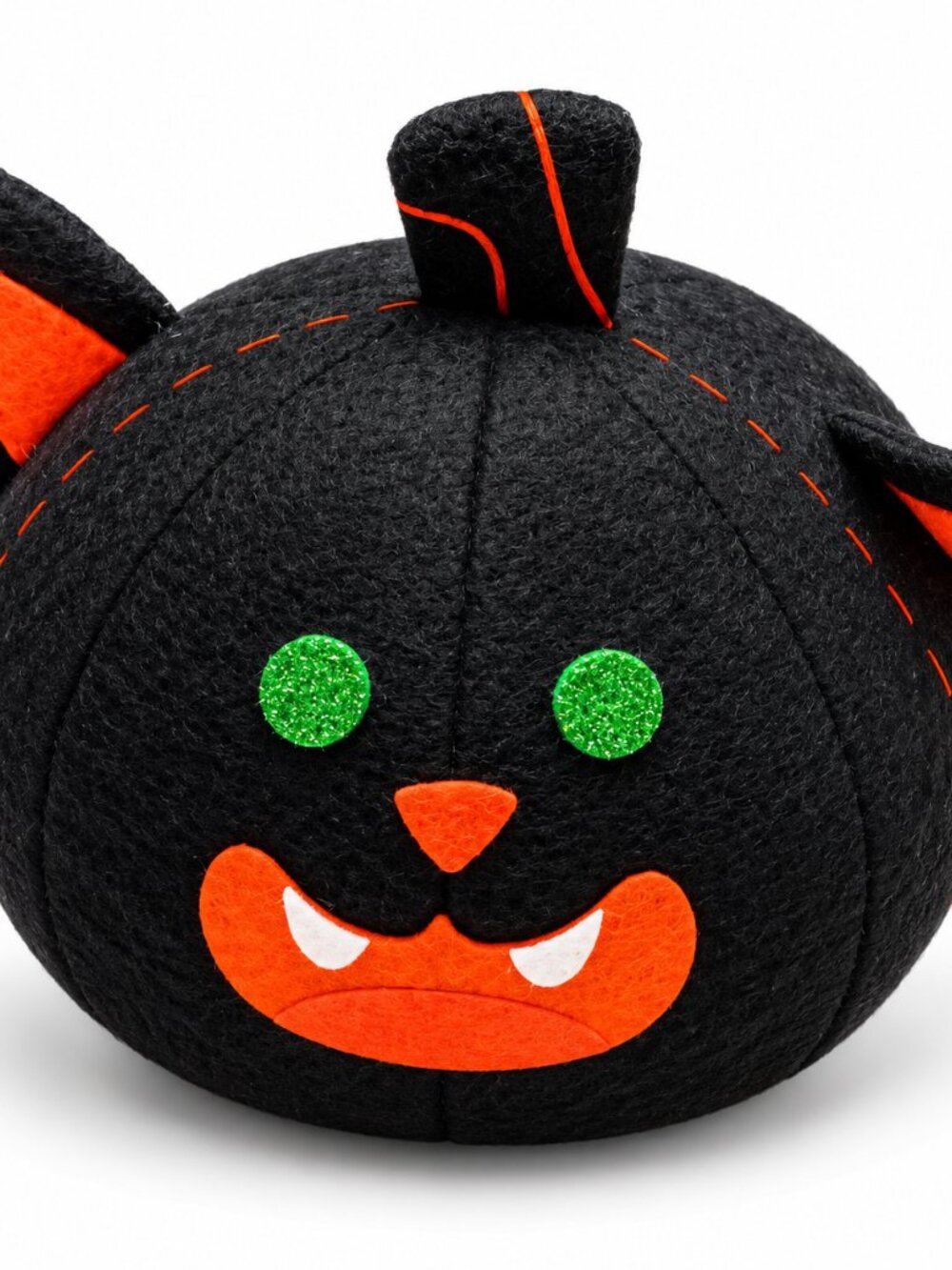 Target Hyde and EEK Black Cat Felt Pumpkin 5.5" Halloween Decor Figurine 2025 - Picture 2 of 4